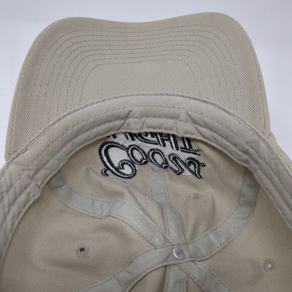 Coors Light Snapback Hat Tan One Size Adjustable Embroidered Logo Masters - Picture 7 of 8